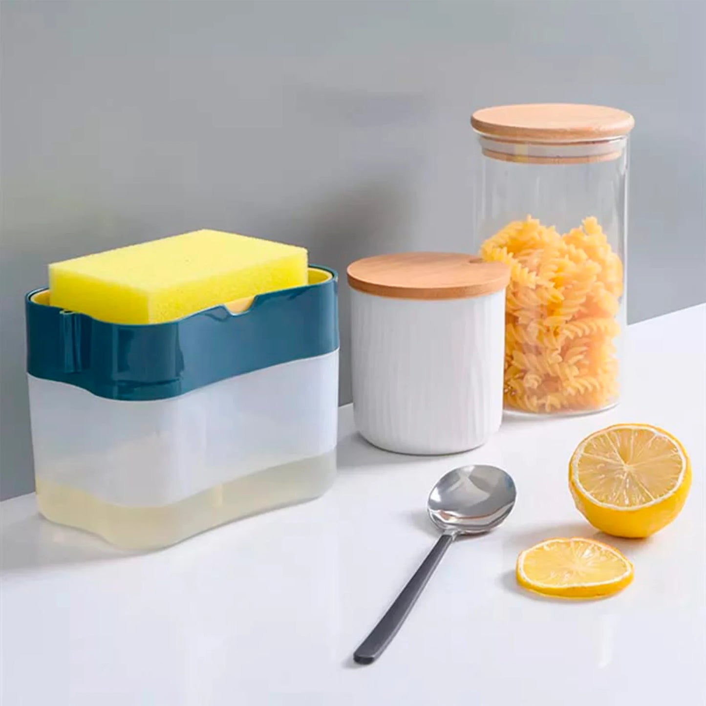 Dispensador Press de Detergente - Cocina Fácil