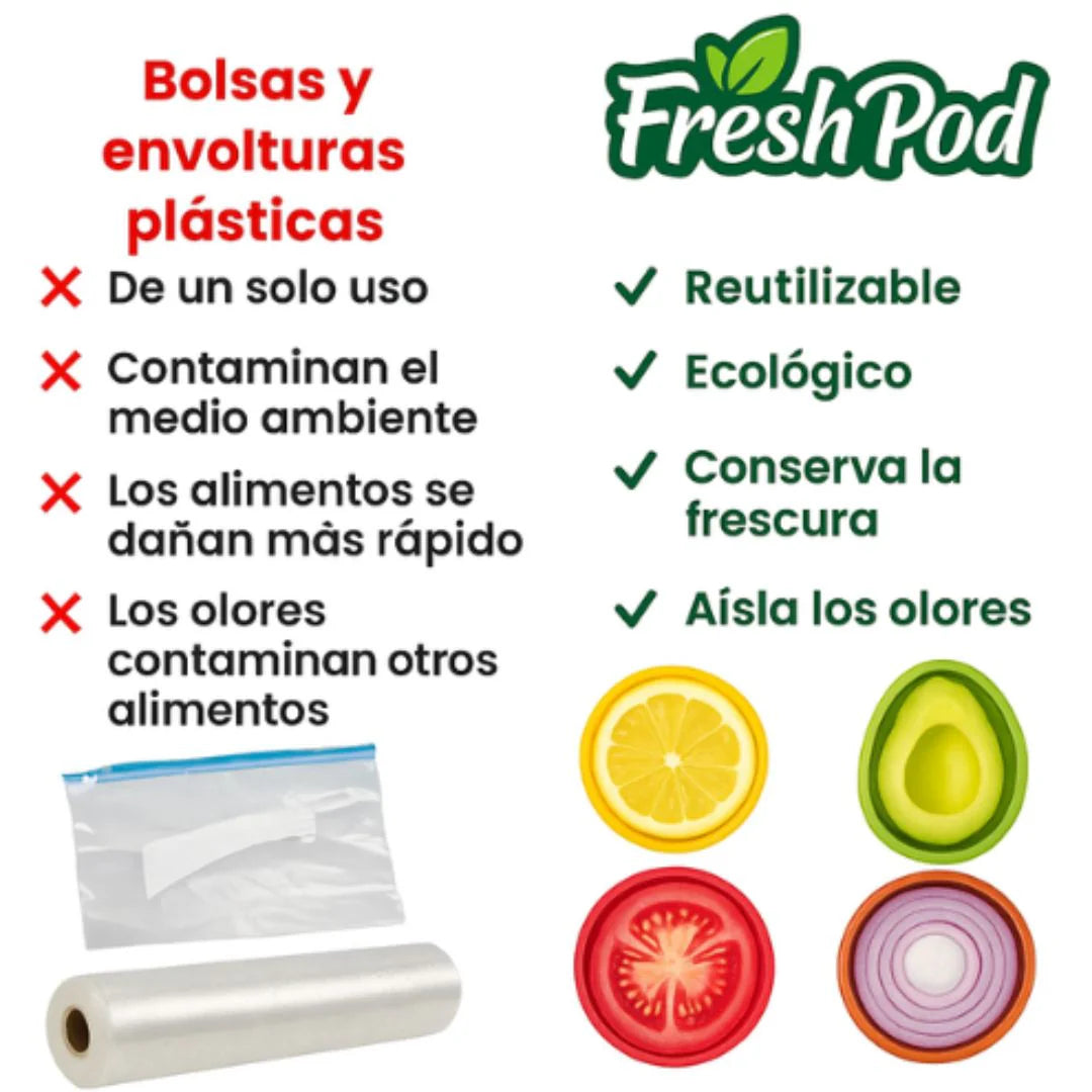 FreshPod para frutas y verduras – Pack x4